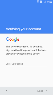 frp, verify google account