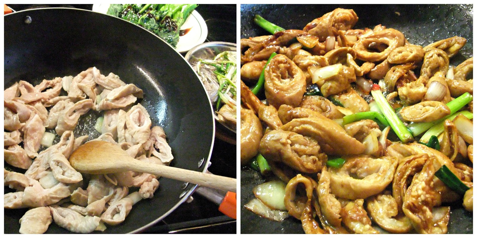 Susan's SavourIt! Spicy Pork Intestine StirFry with Pickled Mustard...