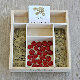 Chinese New Year Lucky Coin Multiplication Clip Card Activity