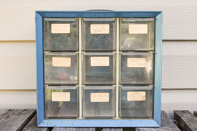 How To Make A Faux Card Catalog From A Hardware Organizer Little