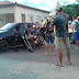 Colisão envolvendo carro e moto deixa condutores feridos no centro de Cajazeiras