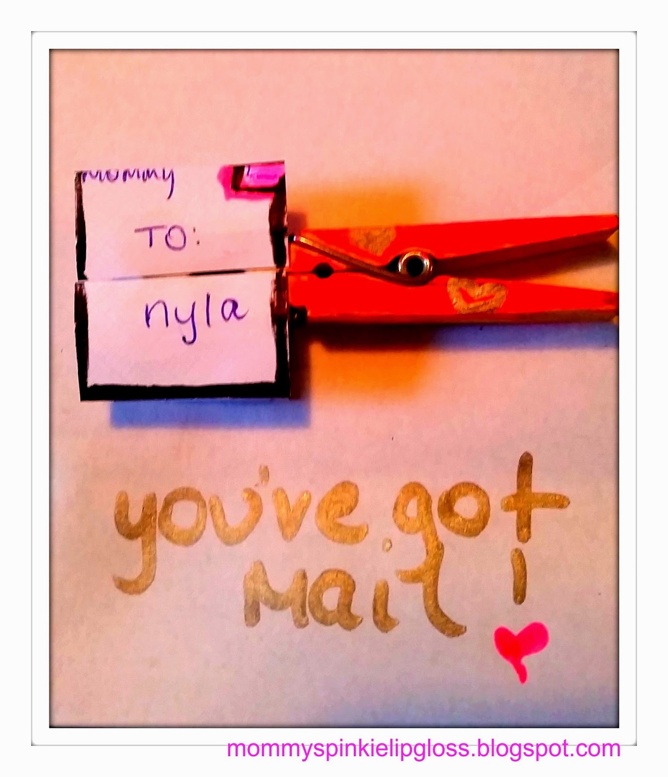 clothespin valentine craft