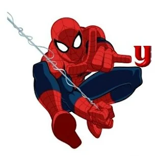 Abecedario de Spiderman con Letras Pequeñas. Spiderman Alphabet with small Letters.