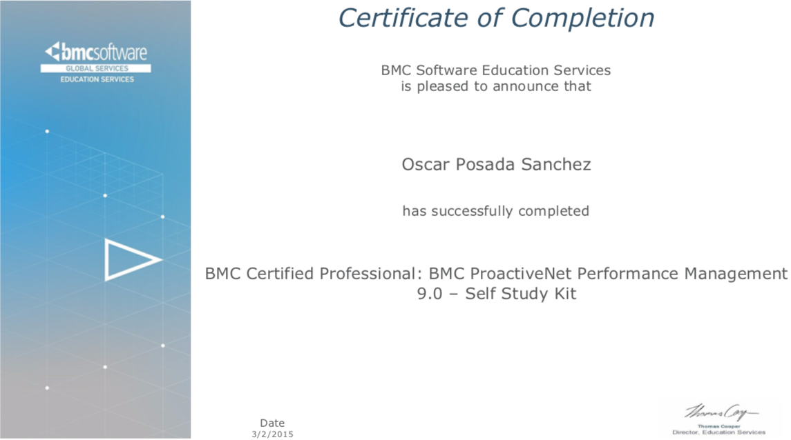 BMC Certified Professional