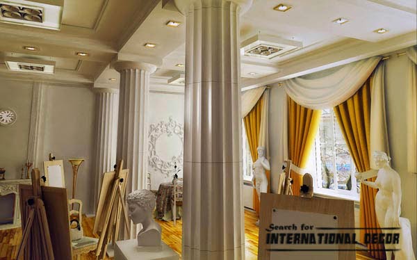 decorative columns, gypsum columns, interior columns