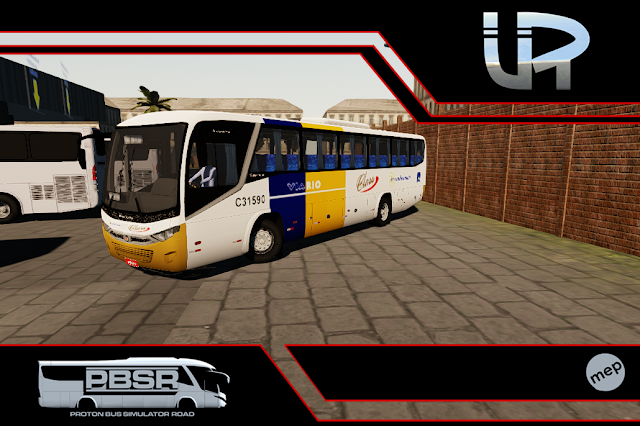 Audace ViaRio Skin Proton Bus Simulator Road - Audace MB OF-1721 BT5 Auto Viação Via Rio