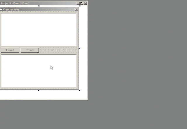Membuat Aplikasi Cryptography (Kriptografi) dengan Visual Basic 6.0 Membuat Aplikasi Cryptography (Kriptografi) dengan Visual Basic 6.0