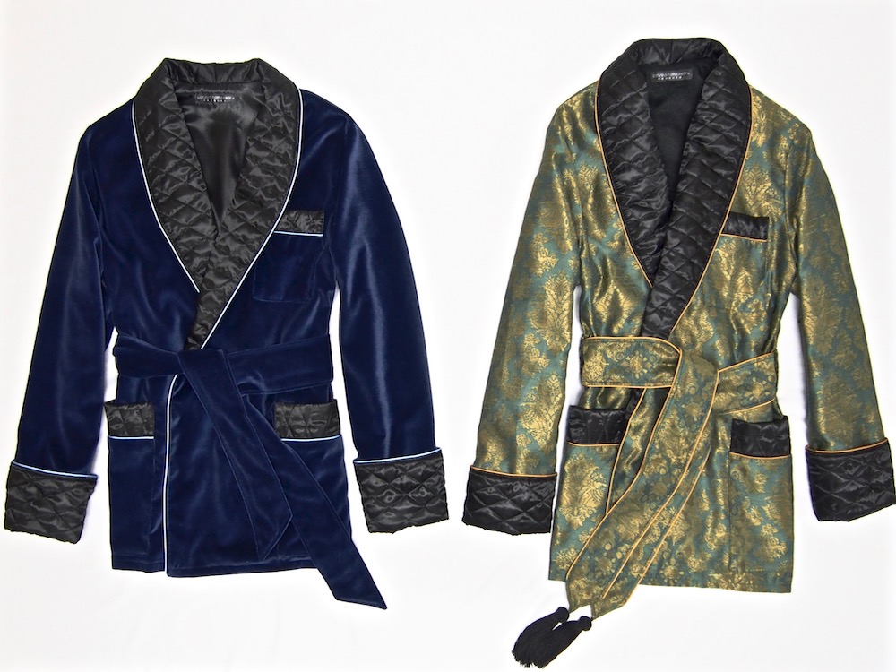 mens short dressing gown jacket