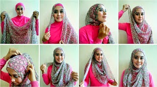 cara memakai jilbab segi empat