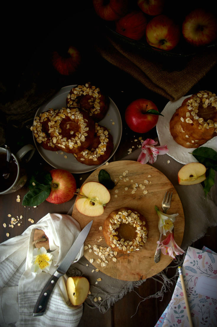 Bizcocho bundt cake vegano de manzana y avena Bizcocho-bundt-cake-vegano-manzana-avena