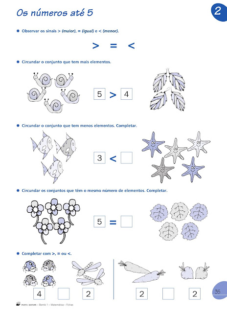 Atividades de Matematica 1 Ano