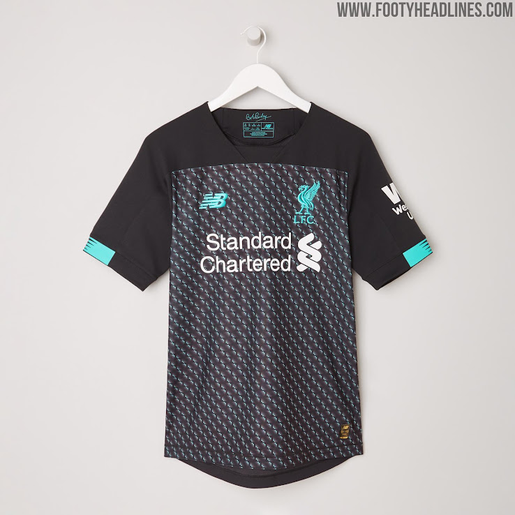 black and turquoise liverpool kit
