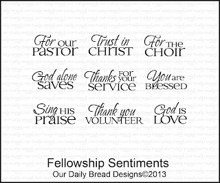 Our Daily Bread Designs, Fellowship Sentiments
