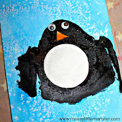 penguin craft easy winter preschoolers potato fact painting penguins paint project toddlers process quick facts card monster doing artwork themed