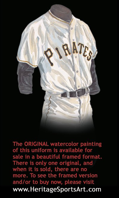 MLB Pittsburgh Pirates 1977 uniform original art – Heritage Sports Art