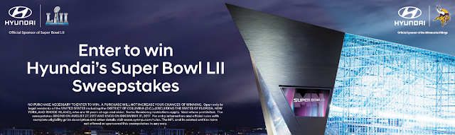 HYUNDAI SUPER BOWL Lll SWEEPSTAKES HYUNDAI SUPER BOWL Lll SWEEPSTAKES