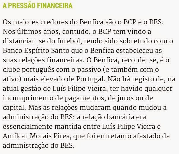 Novo Banco corta crédito ao Benfica Expresso
