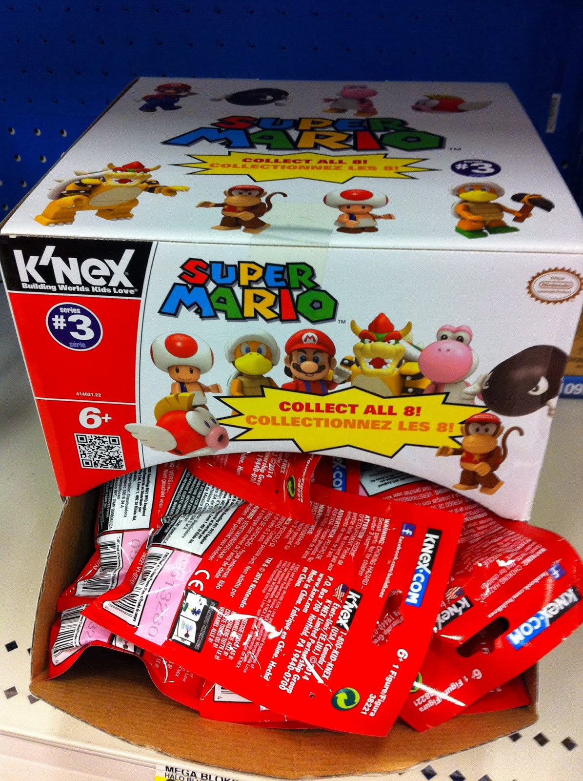 Katerpillar K'Nex Series 3 Super Mario Blind Bag Codes