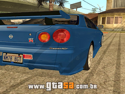 Nissan Skyline GT-R R34 M-spec Nur - Velozes & Furiosos 4 para GTA San Andreas