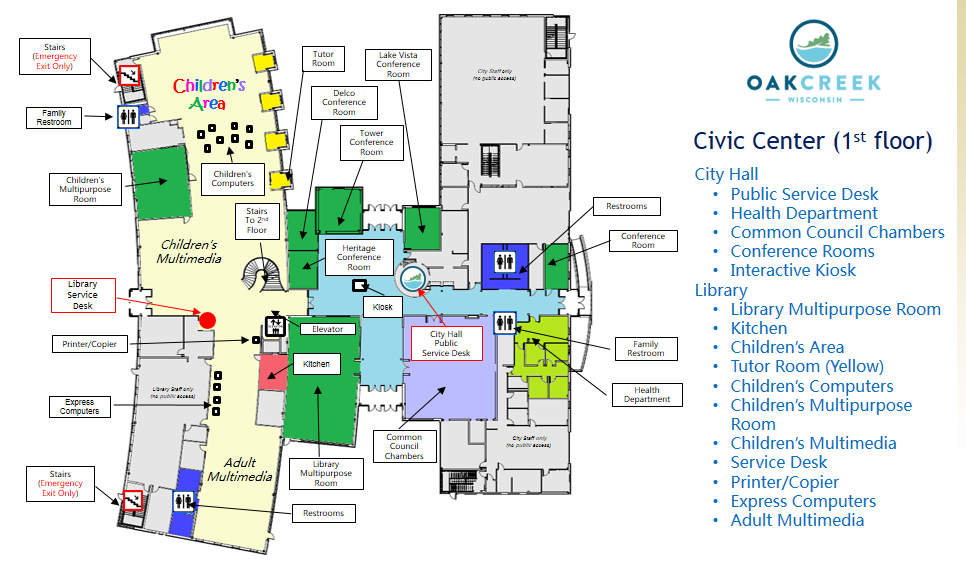 Retiring Guy's Digest Oak Creek Public Library shares beautiful new