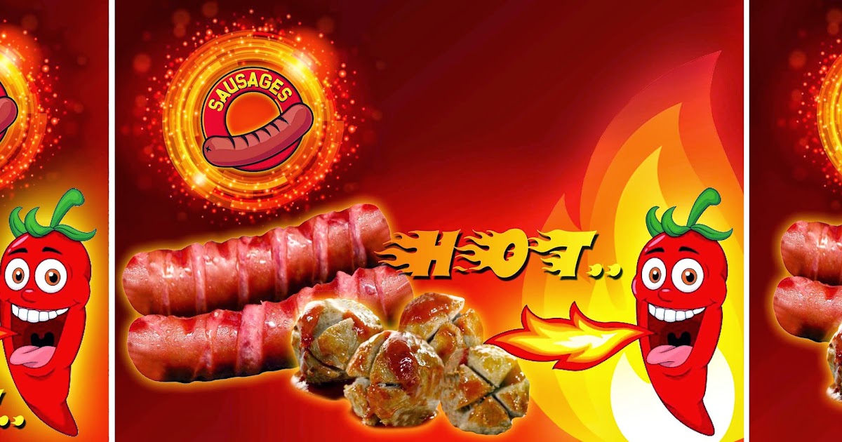 Background Banner Sosis Bakar gambar contoh banners