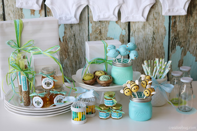 birds and bees gender neutral baby shower | Creative Bag