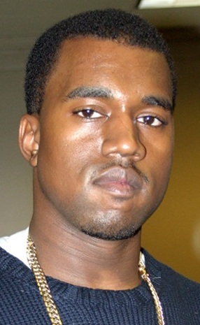 Left is a photo of Kanye West in 2003 and right is his photo in 2016 ...
Kanye West