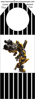 Transformers: Imprimibles Gratis para Fiestas. Para marcapáginas de Transformers.