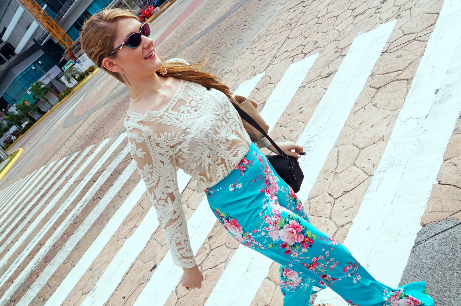 Sheinside Top, Forever21 Palazzo Pants