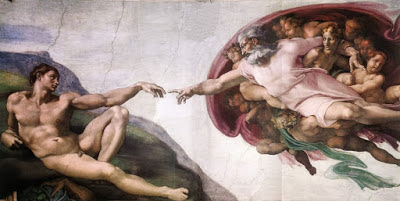  “A Criação de Adão” (1508-1512)  de Michelangelo Buonarroti 