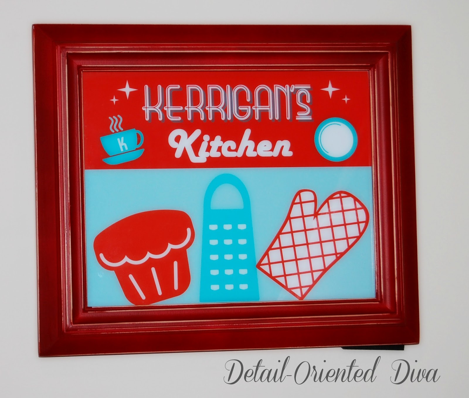 Retro Kid's Kitchen + Free-Printable