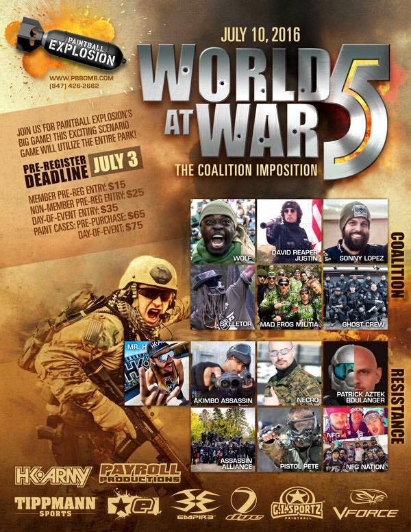 World at War 5 at Paintball Explosion!