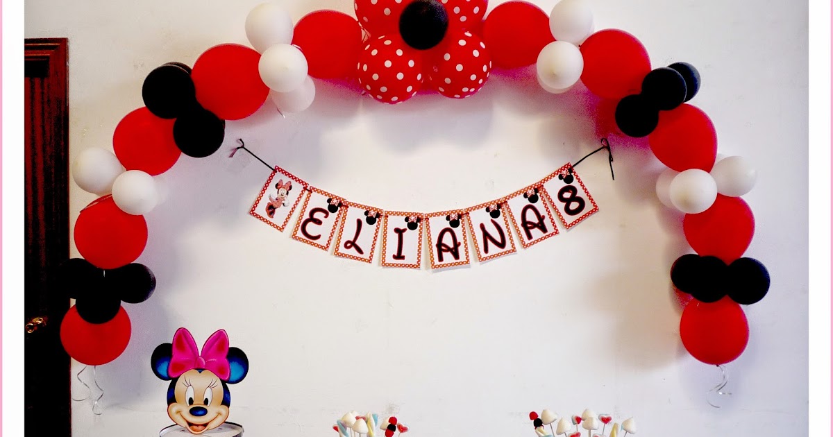 enlazar Permiso cuestionario Baby Nina Fiestas: Decoración para el cumple Minnie Mouse de Eliana