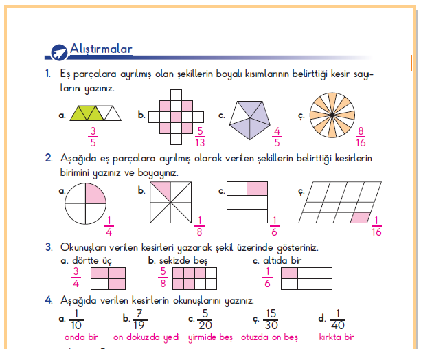 3. Sınıf Berkay Yayınları Matematik Ders Kitabı 178.Sayfa Cevapları Kesirler 3. Sınıf Berkay Yayınları Matematik Ders Kitabı 178.Sayfa Cevapları Kesirler