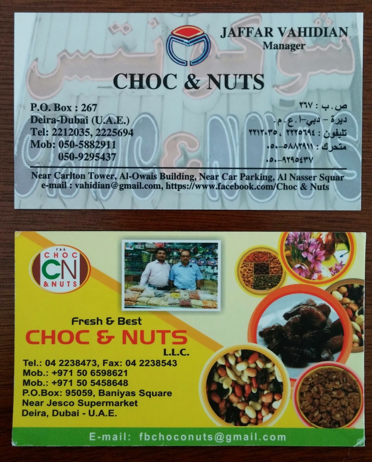 IMBUED with LOVE The Real Choc and Nuts in Deira Dubai Actual