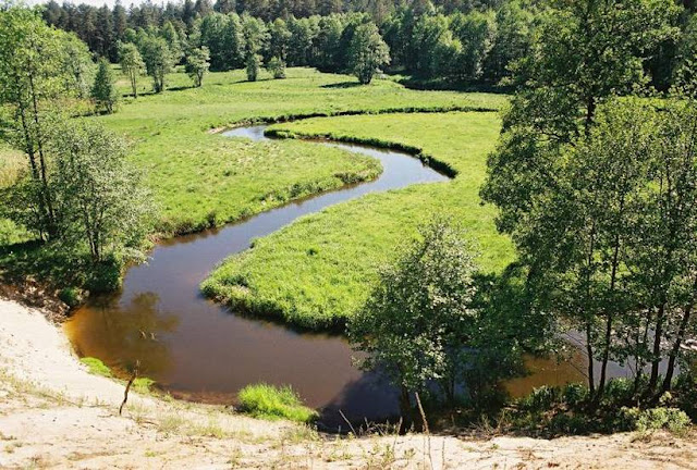 Grūda river in Dzūkija N.P. - Lithuania