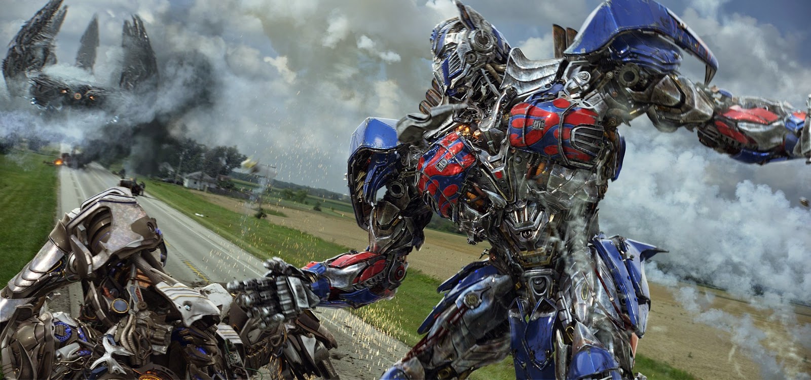 Optimus em campo, batalha de robôs, novos carros e artes conceituais inéditas de Transformers: A Era da Extinção