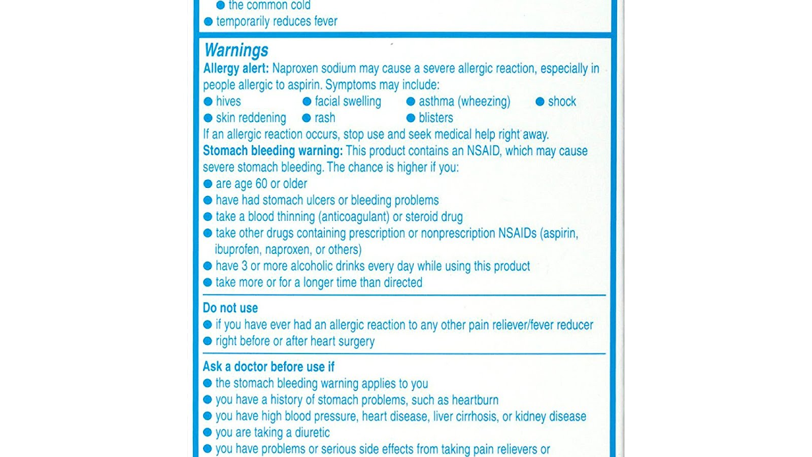 Side Effects Of Naproxen Effect Choices