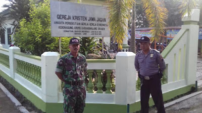 BABINSA KROYO PENGAMANAN IBADAH JUM’AT AGUNG DI GKJJ