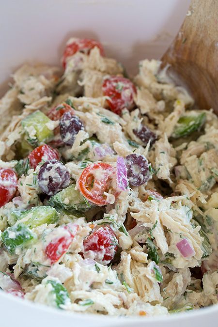 Greek Chicken Salad Sandwiches Greek Chicken Salad Sandwiches