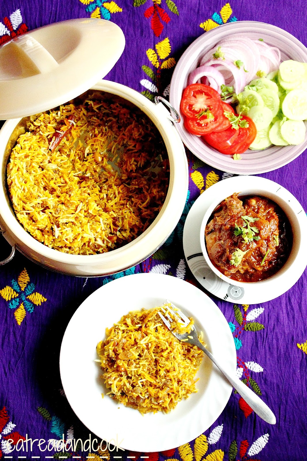 Keema Pulao / Rice Pilaf with Minced Meat