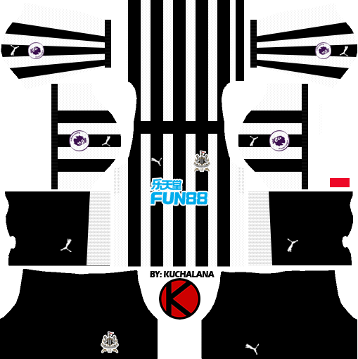 Newcastle United FC Kits 2017/2018 - Dream League Soccer