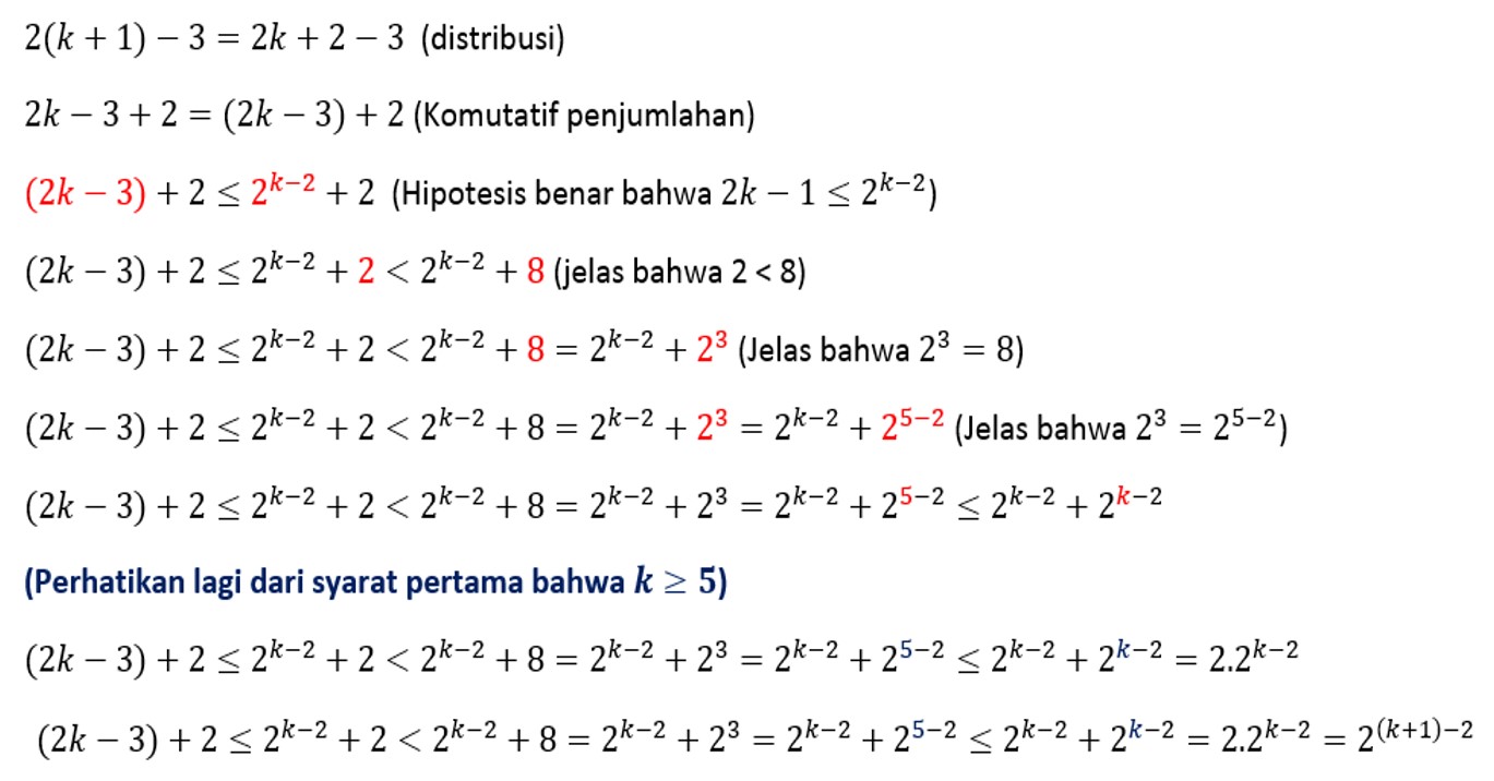 Contoh Soal Pertidaksamaan Induksi Matematika Zona Ilmu 8