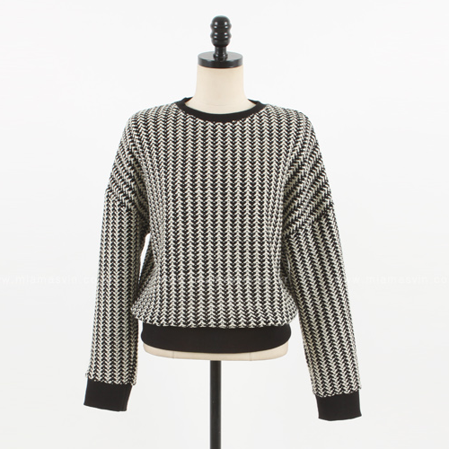 [Miamasvin] Knitted Long Sleeved Round-Neck Tee | KSTYLICK - Latest ...