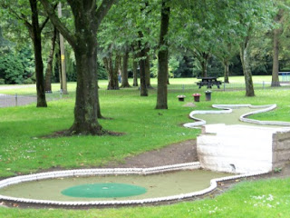 Crazy Golf course at Tredegar Park in Newport, Wales
