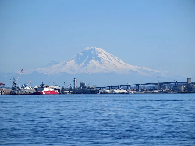 Fun Things to Do in Seattle on a Sunny Day - Mount Rainier viewed from Puget Sound