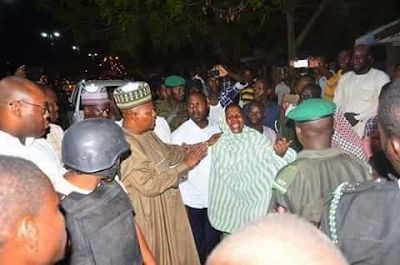 Photos: Governor Shettima visits scene of foiled Boko Haram attack in Maiduguri 149 2ab