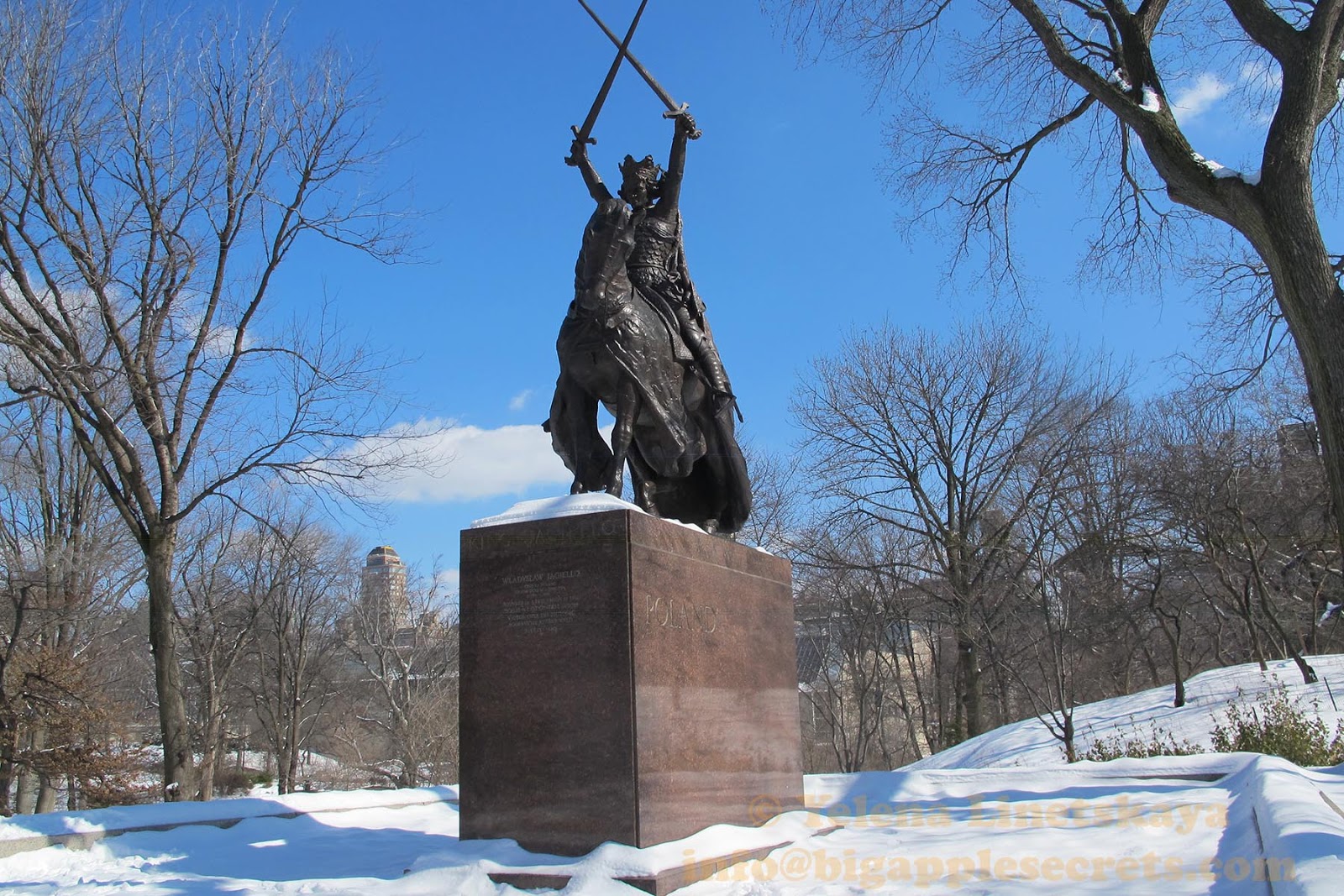 Big Apple Secrets The King Wladyslaw Jagiello’s Monument in Central Park