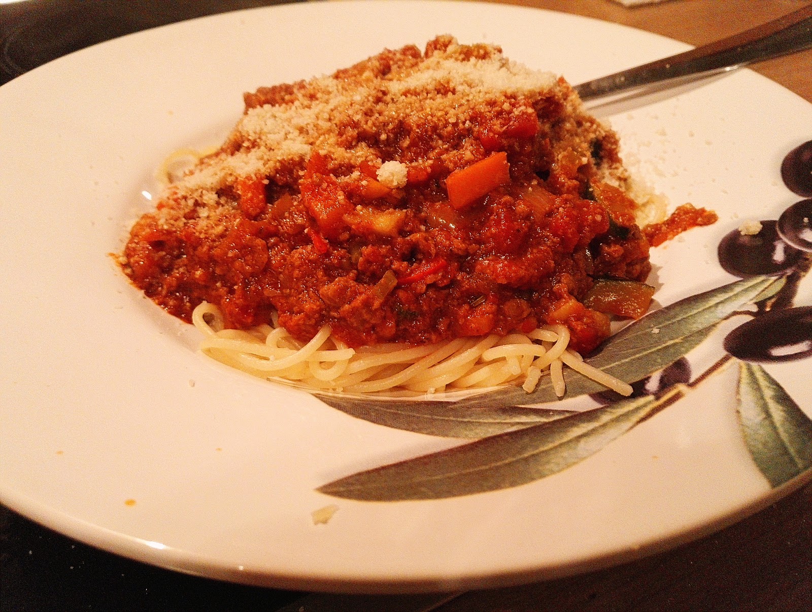 Spiegelreflex Spaghetti Bolognese ohne Bolo