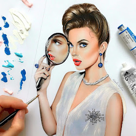 11-Reflection-Natalia-Vasilyeva-Thirteen-Portrait-Drawings-and-a-Westie-www-designstack-co
